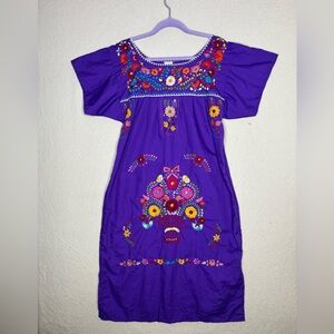 Liliana Cruz embroidered Mexican peasant dress